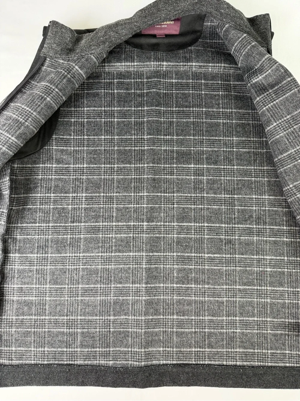 Johnston & Murphy Men's Quilted Charcoal Gray Zip Vest - Classy professional XL